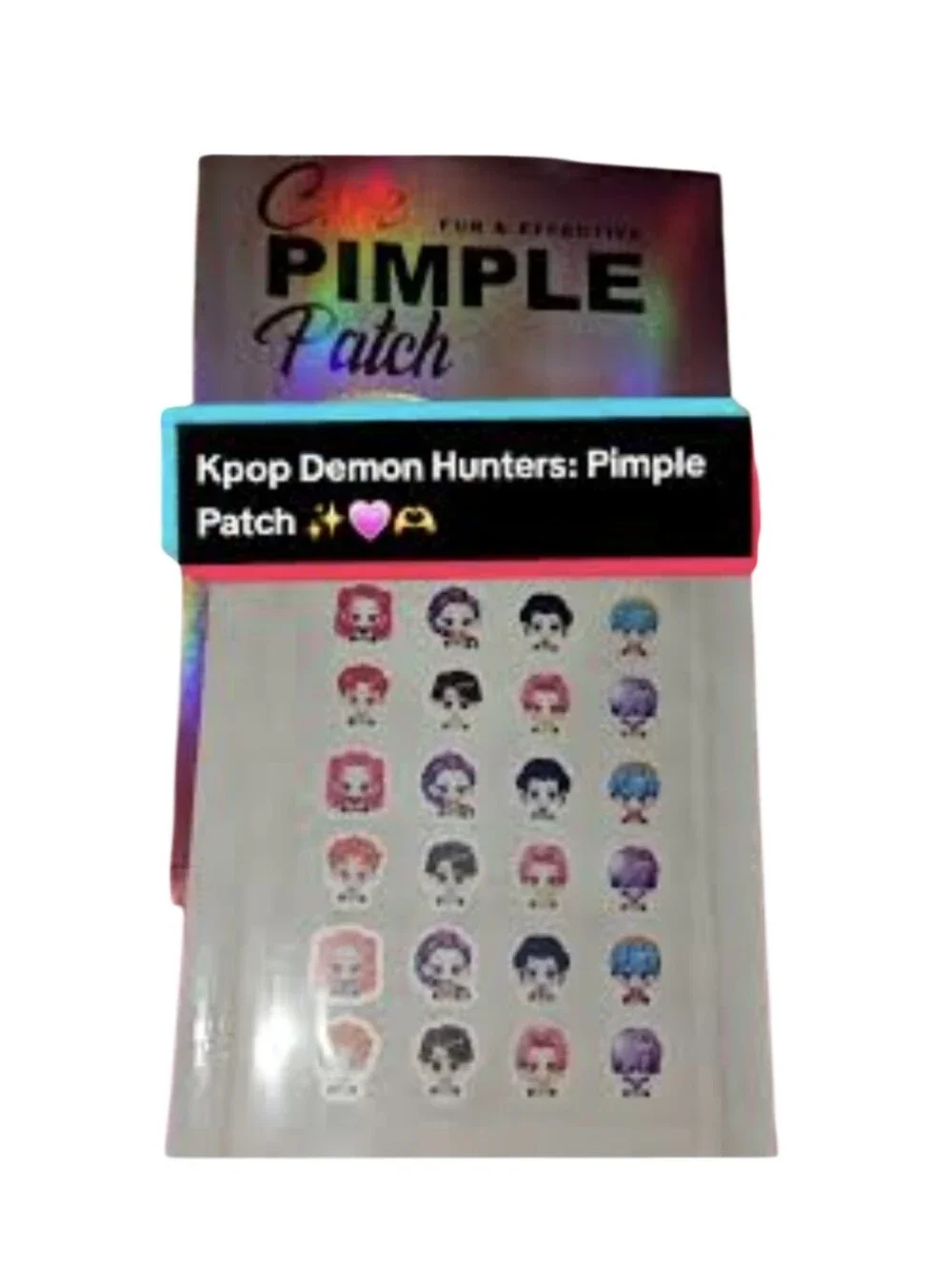 Pimple Patch Kids Stickers - Assorted Pink, Purple, Blue, Black